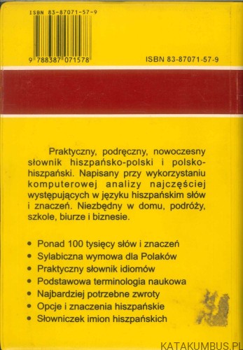 Słownik hiszpańsko-polski polsko-hiszpański. PRACA ZBIOROWA