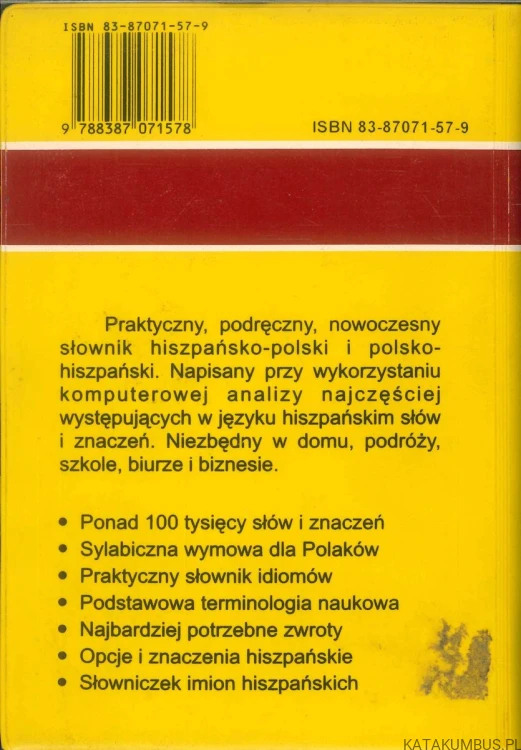 Słownik hiszpańsko-polski polsko-hiszpański. PRACA ZBIOROWA