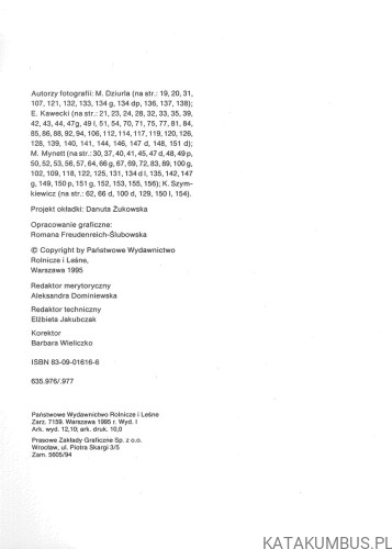 Krzewy i drzewa liściaste w ogrodzie. M. CZEKALSKI