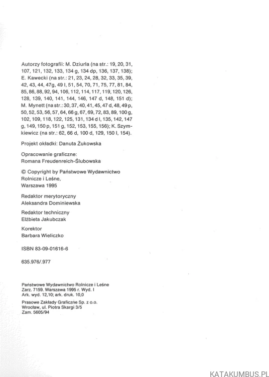 Krzewy i drzewa liściaste w ogrodzie. M. CZEKALSKI
