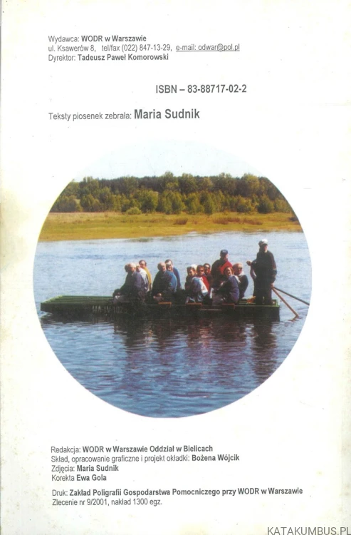 Śpiewnik agroturystyczny. MARIA SUDNIK