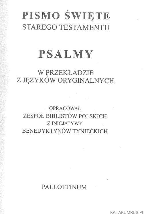 Psalmy. PRACA ZBIOROWA