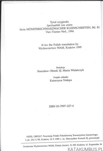 O duchowości inaczej. ANSELM GRÜN OSB