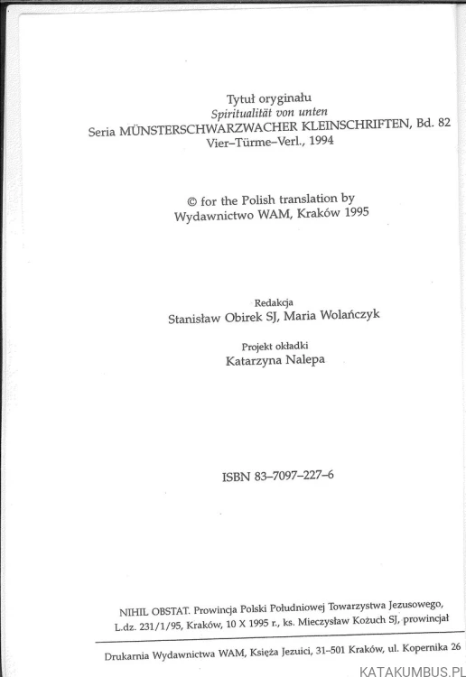 O duchowości inaczej. ANSELM GRÜN OSB
