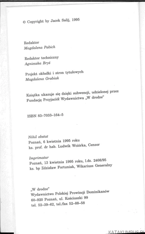Eseje tomistyczne. JACEK SALIJ