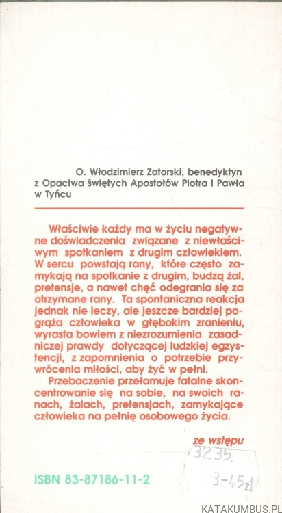 Przebaczenie. WŁODZIMIERZ ZATORSKI OSB