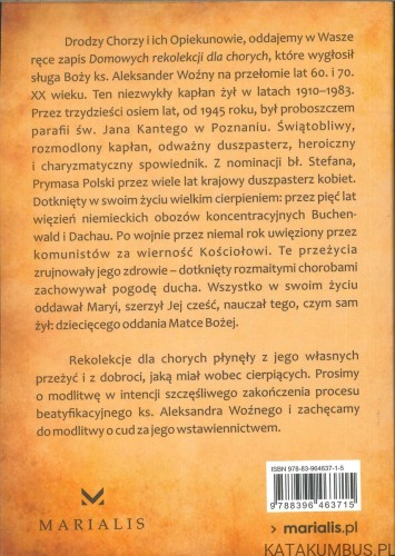 Domowe rekolekcje dla chorych. KS. ALEKSANDER WOŹNY