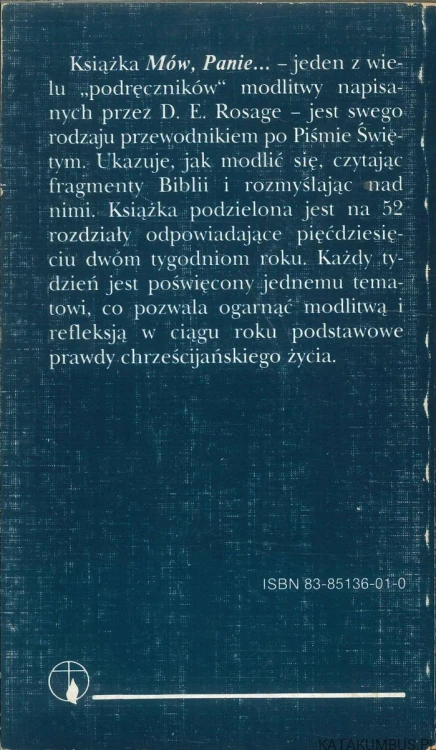 Mów, Panie.... DAVID E. ROSAGE