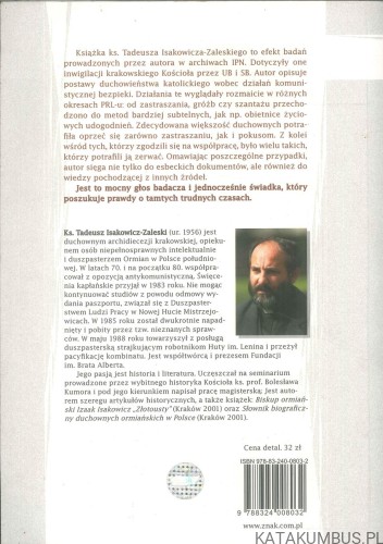 Księża wobec bezpieki. TADEUSZ ISAKOWICZ-ZALESKI