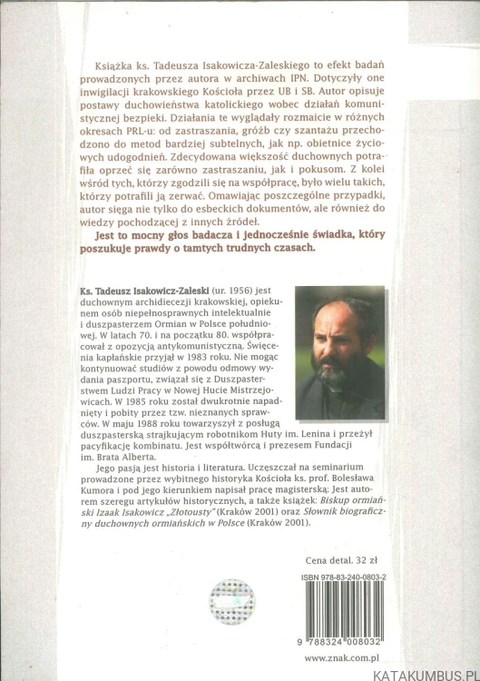 Księża wobec bezpieki. TADEUSZ ISAKOWICZ-ZALESKI