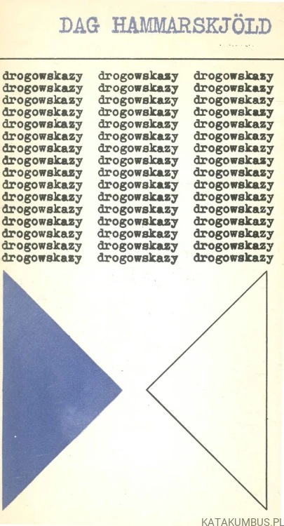 Drogowskazy. DAG HAMMARSKJÖLD