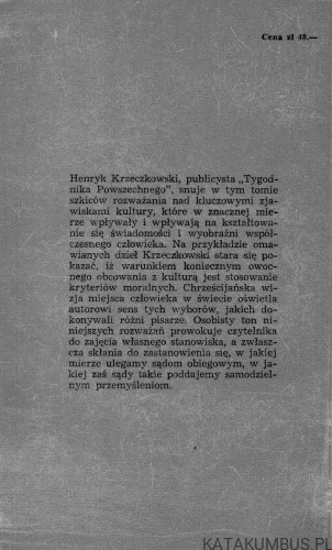 Po namyśle. HENRYK KRZECZKOWSKI