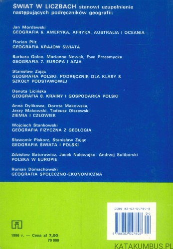 Świat w liczbach 1995/96. JAKUB KOWALEWSKI