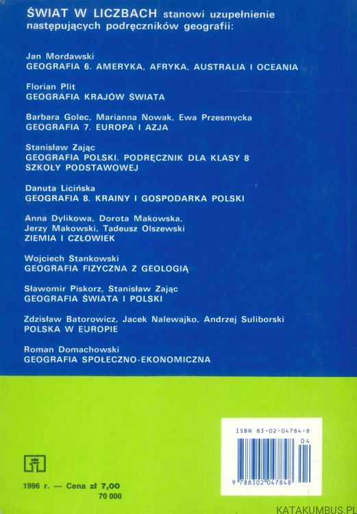 Świat w liczbach 1995/96. JAKUB KOWALEWSKI
