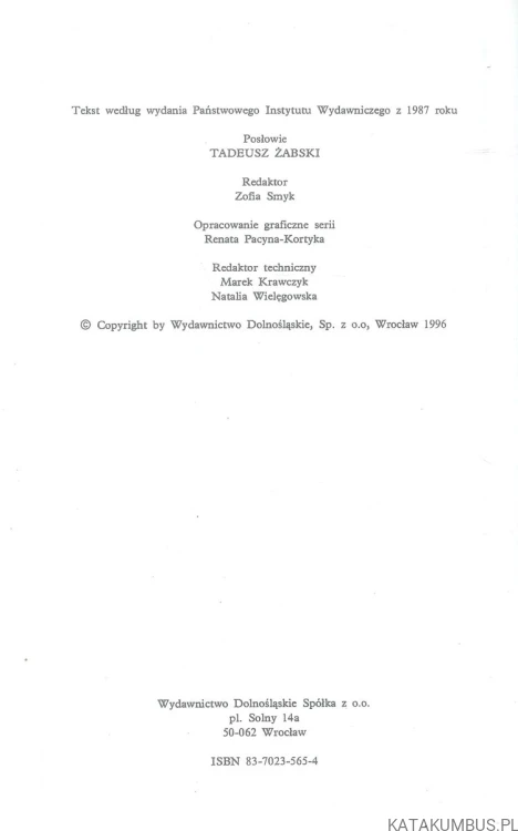 Krzyżacy. SIENKIEWICZ