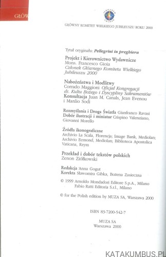 Pielgrzymi na modlitwie. PRACA ZBIOROWA