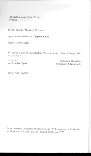 Pontyfikat Jana Pawła II część druga. KS. MIECZYSŁAW MALIŃSKI