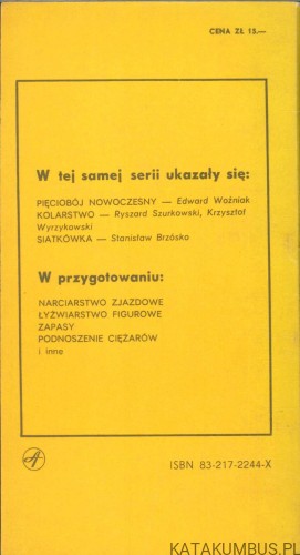 Lekkoatletyka - biegi. ZBIGNIEW ZAREMBA