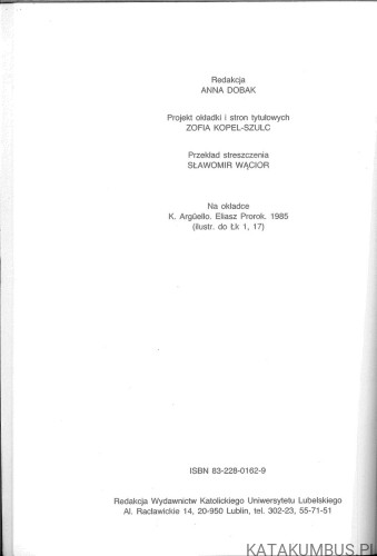 ażeby ciało powróciło w słowo. MARIAN MACIEJEWSKI