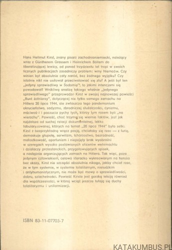 Bunt żołnierzy. HANS HELLMUT KIRST