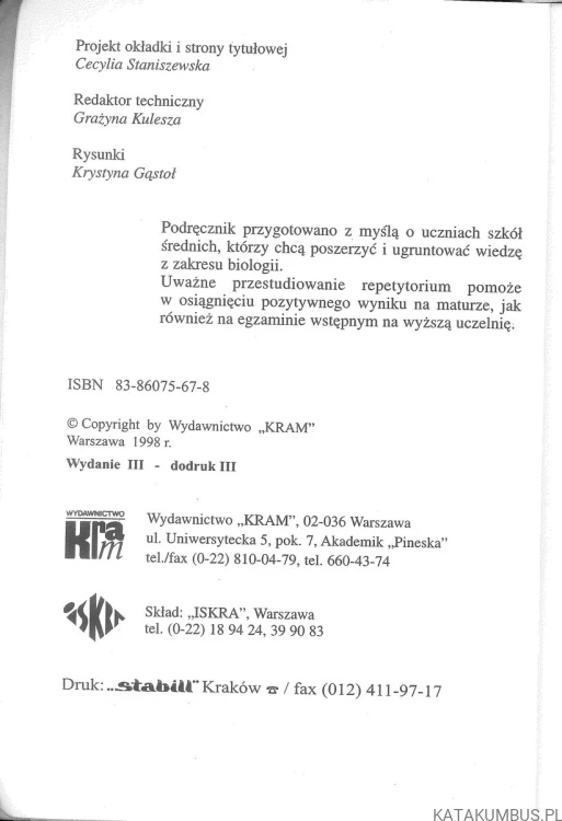 Biologia od A do Z. Repetytorium. PIOTR GOLINOWSKI