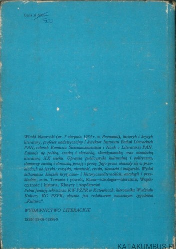 Szkice czeskie i słowackie. WITOLD NAWROCKI