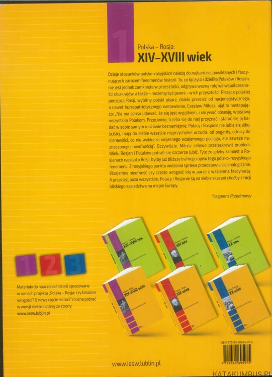 Polska - Rosja: XIV-XVIII wiek. Materiały do nauczania historii. PRACA ZBIOROWA