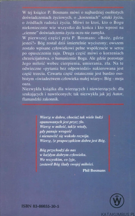 Bóg któremu wierzymy. PHIL BOSMANS