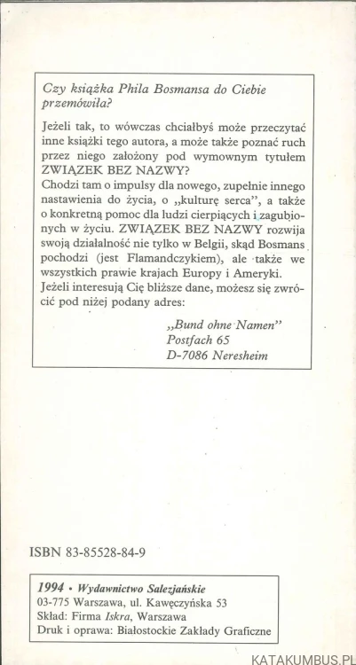 Człowieku lubię cię. PHIL BOSMANS