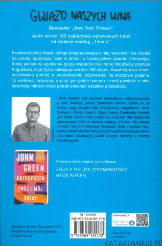 Gwiazd naszych wina. JOHN GREEN
