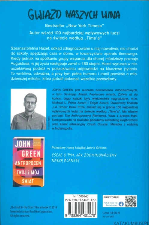 Gwiazd naszych wina. JOHN GREEN