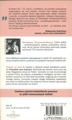 Przerwa na życie, część II. STANISŁAWA FLESZAROWA-MUSKAT