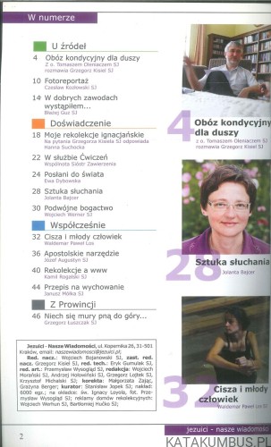 Nasze wiadomości jezuici nr 37 (1) 2010. PRACA ZBIOROWA