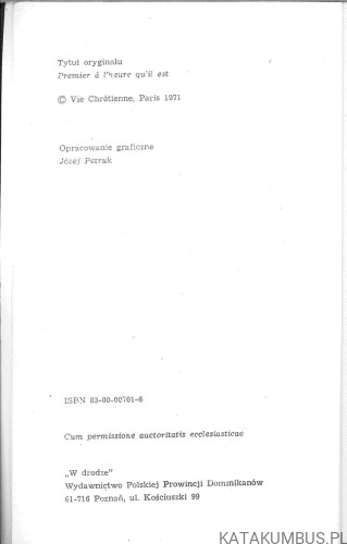 Modlić się w godzinie która jest. YVES RAGUIN