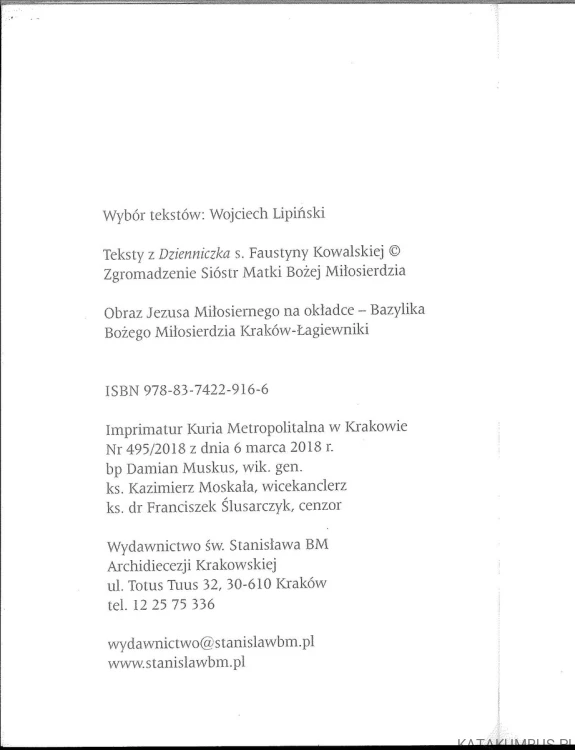 Jezu ufam tobie. WOJCIECH LIPIŃSKI