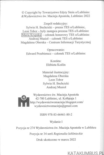 Towarzystwo Edyty Stein w Lublińcu 1991-2021. PRACA ZBIOROWA