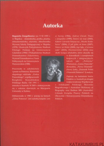 Konsul. BOGUMIŁA ŻONGOŁŁOWICZ