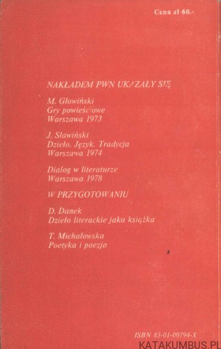 Powinowactwa literatury. JERZY ZIOMEK
