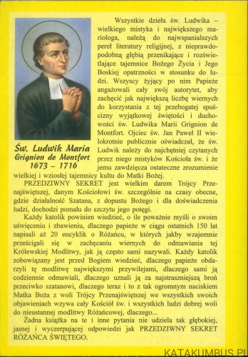 Przedziwny sekret różańca świętego. ŚW. LUDWIK MARIA GRIGNION DE MONTFORT
