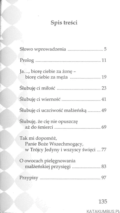 O przysiędze małżeńskiej. KS. STANISŁAW GANCAREK