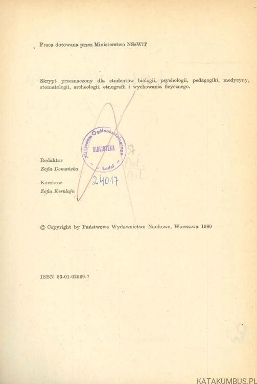 Antropologia fizyczna. PRACA ZBIOROWA
