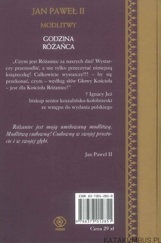 Modlitwy. Godzina różańca. JAN PAWEŁ II