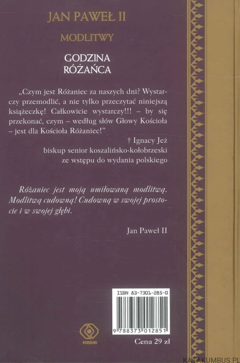 Modlitwy. Godzina różańca. JAN PAWEŁ II