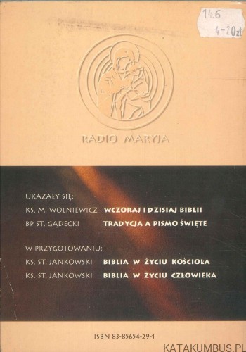 Biblia księga natchniona. HENRYK JÓZEF MUSZYŃSKI