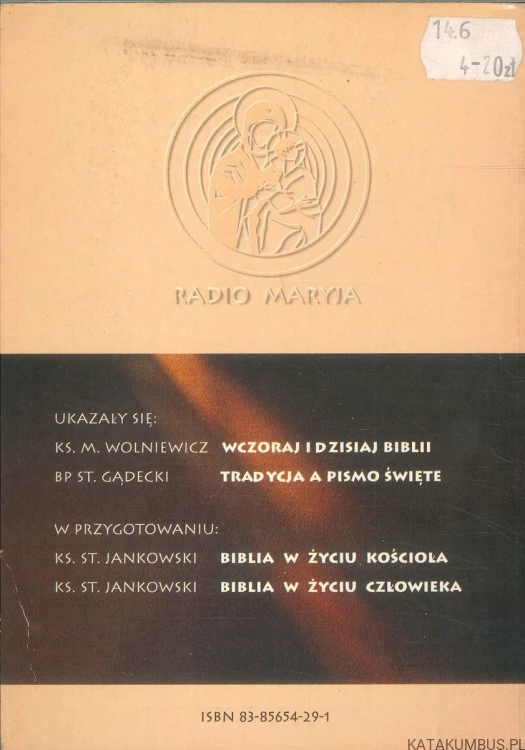Biblia księga natchniona. HENRYK JÓZEF MUSZYŃSKI