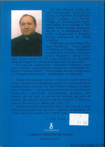 Znacie sprawę Jezusa? Kazania na niedziele i święta rok "A". IDZI PIASECKI