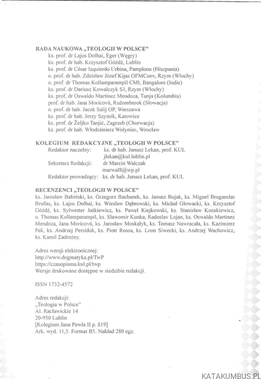 Teologia w Polsce. PRACA ZBIOROWA