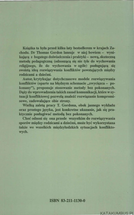 Wychowanie bez porażek. THOMAS GORDON