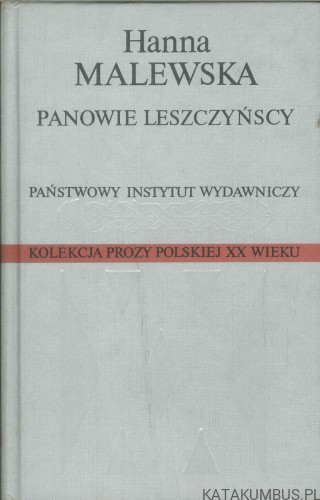 Panowie Leszczyńscy. HANNA MALEWSKA