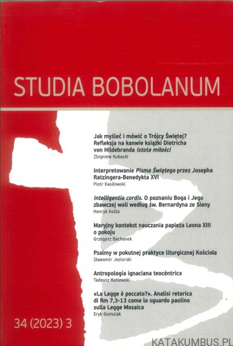 Studia Bobolanum. PRACA ZBIOROWA